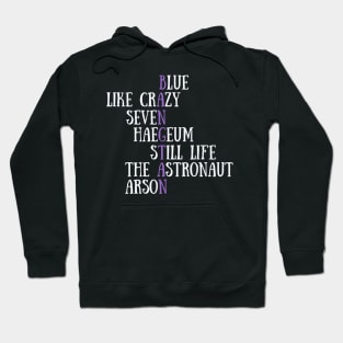 BTS Solo Song Titles Hoodie